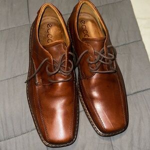 Ecco oxford derby shoes apron toe formal dress